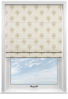 Emily Bond Yew Tree, Linen - Twist&Fit Roman Blind